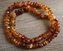 Nachlass: Ostsee Bernstein Schmuck Kette Collier 37 Gramm