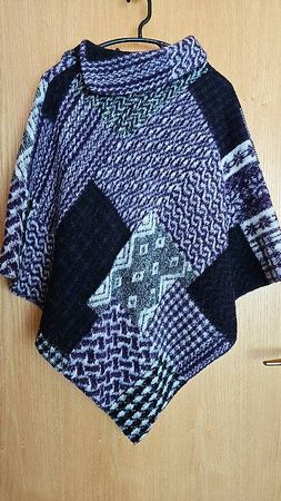 Poncho lana taglia unica