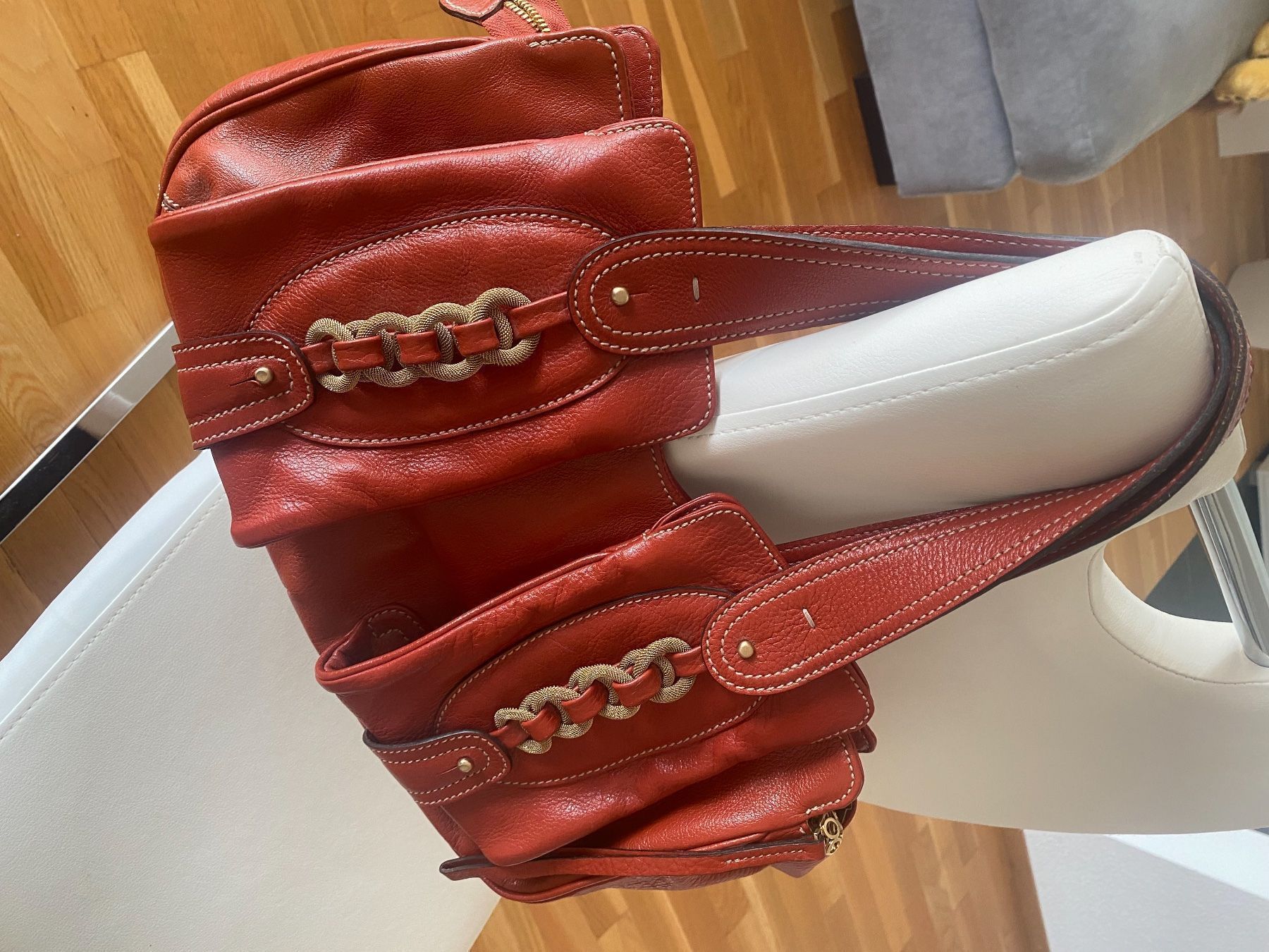 Borse da donna: Leder Tasche Rena Lange Orange – Nuovo (secondo la descrizione) da Schmiedrued venduto da visagistinalisha 1