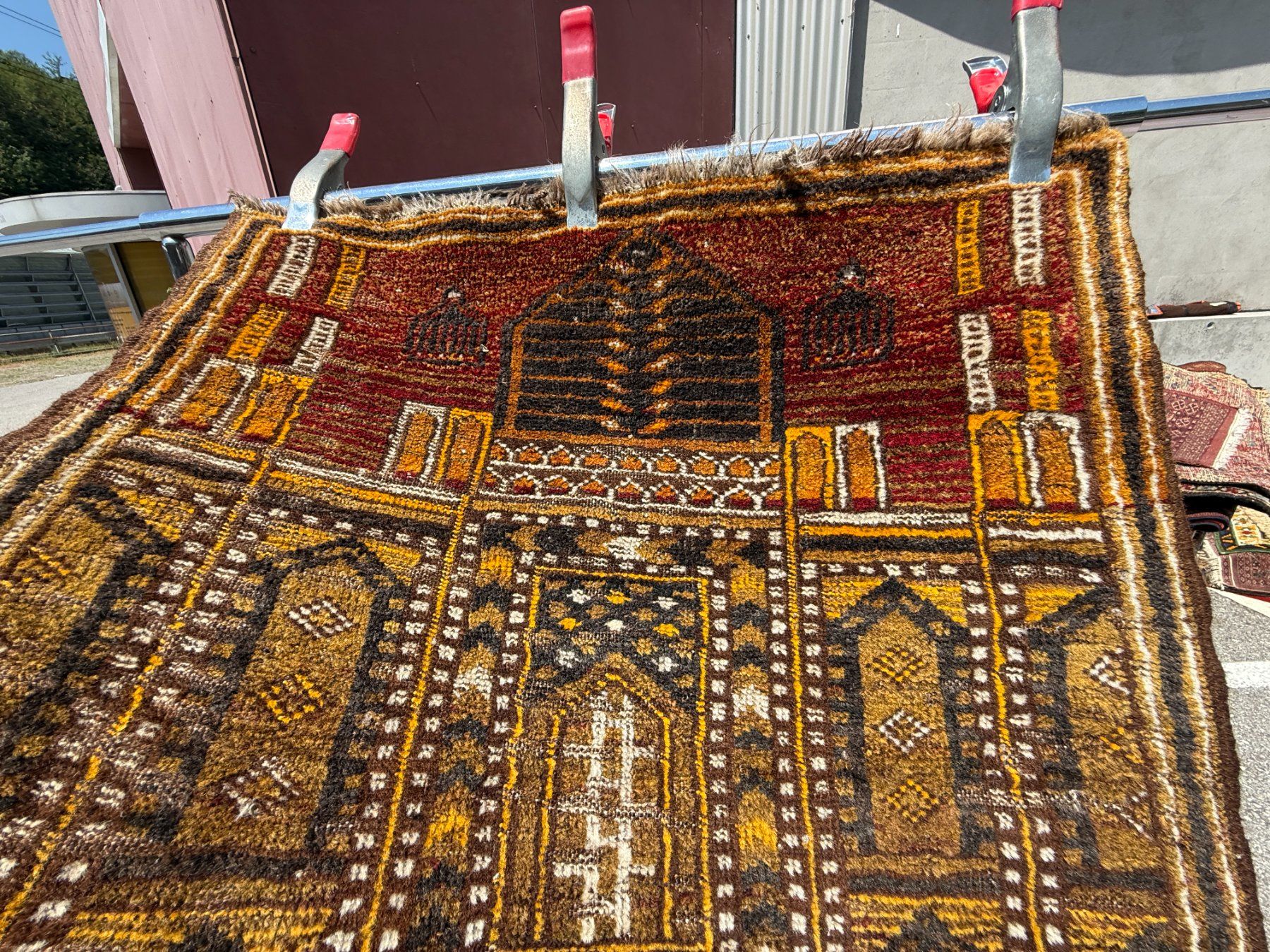 Tappeti: Baluch alter Teppich mit 3D-Effekt-Design 92x70cm sauber – Usato da Vacallo venduto da cri_229f 6