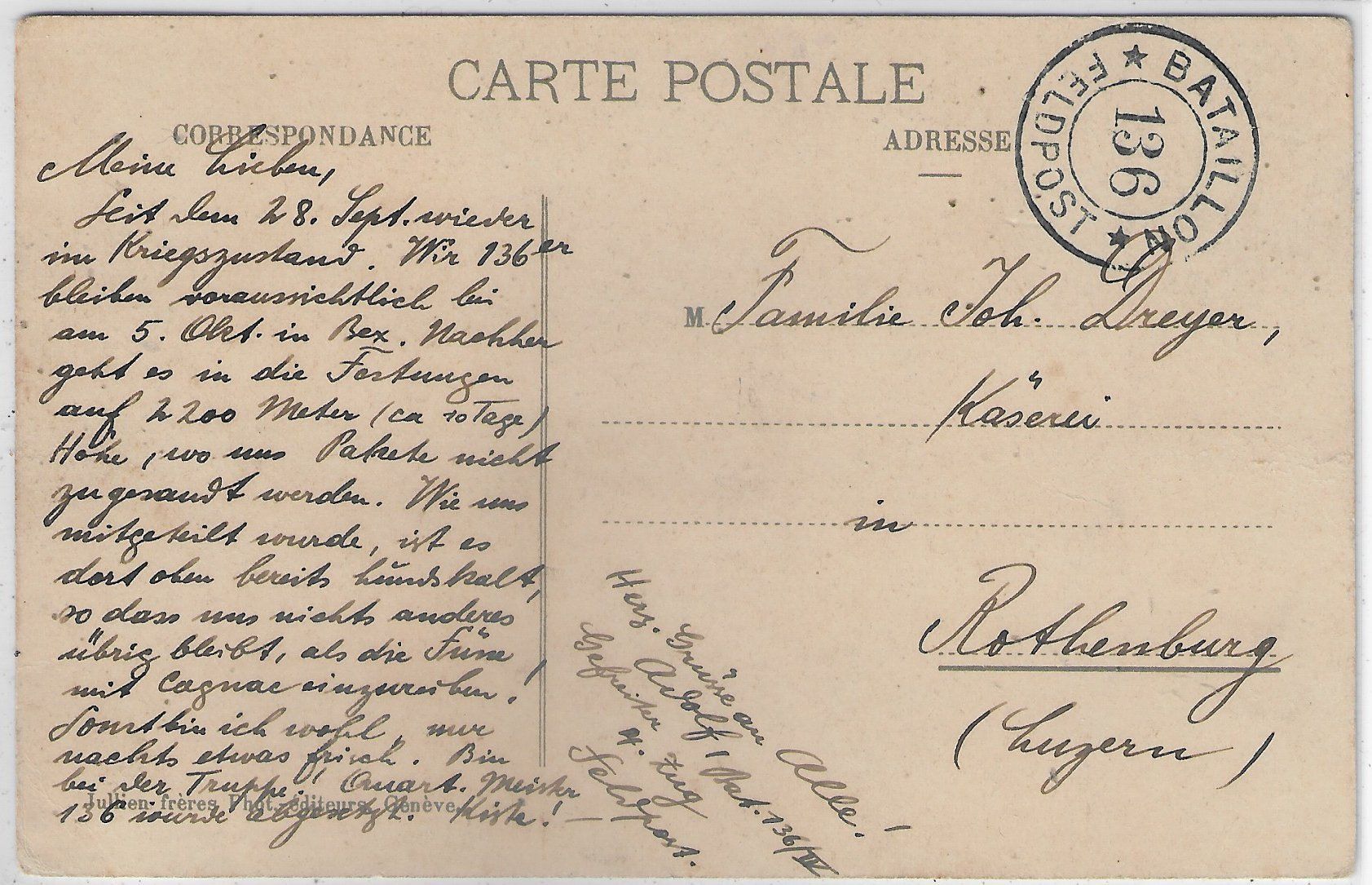 Cartoline postali: Bex et la Dent du Midi - Litho – Usato da Ettingen venduto da Kartenplanet 1