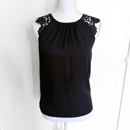 SHEIN Top Noir Manches Courtes - Taille XS