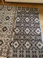 Reine Schafwolle Handarbeit Decke aus Mazedonien schwarz