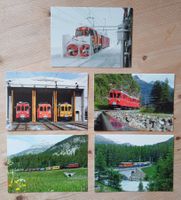 5 Doppelkarten RhB Rhätische Bahn Bernina
