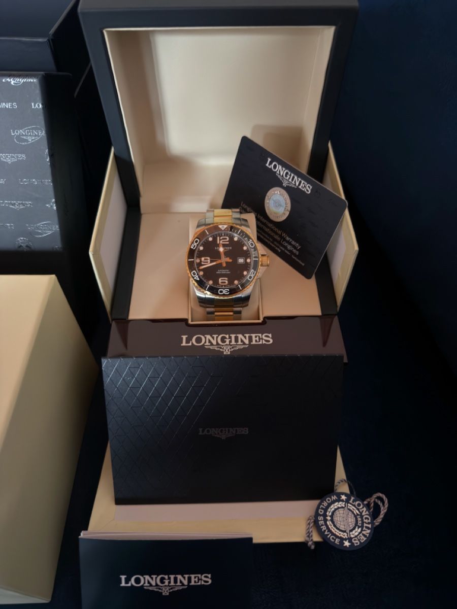 Longines Orologi: Longines HydroConquest Automatic Gold/Steel NEW Full Set – Nuovo e nell'imballaggio originale da Scuol venduto da Georgee82