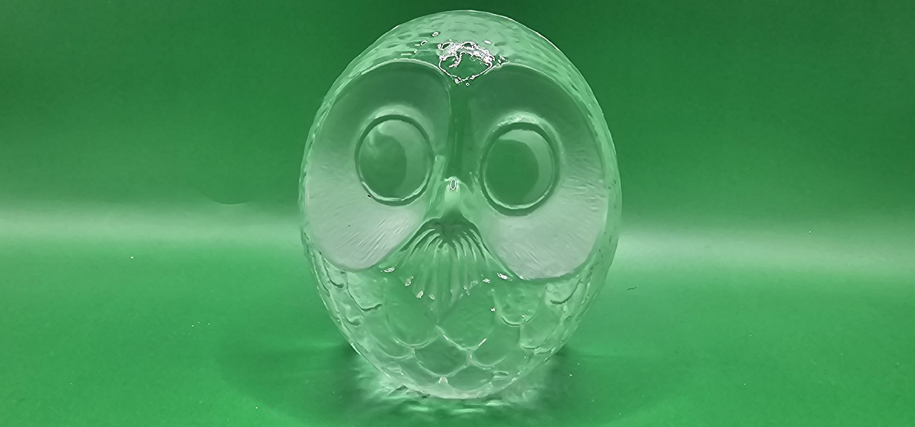 Statuette: Mats Jonasson Signed Crystal Eule Paperweight Figur – Usato da Zürich venduto da Daniela51 5