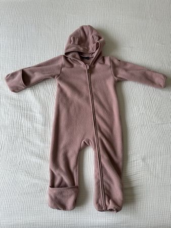Mädchen Fleece-Overall von Name It Grösse 74/80 
