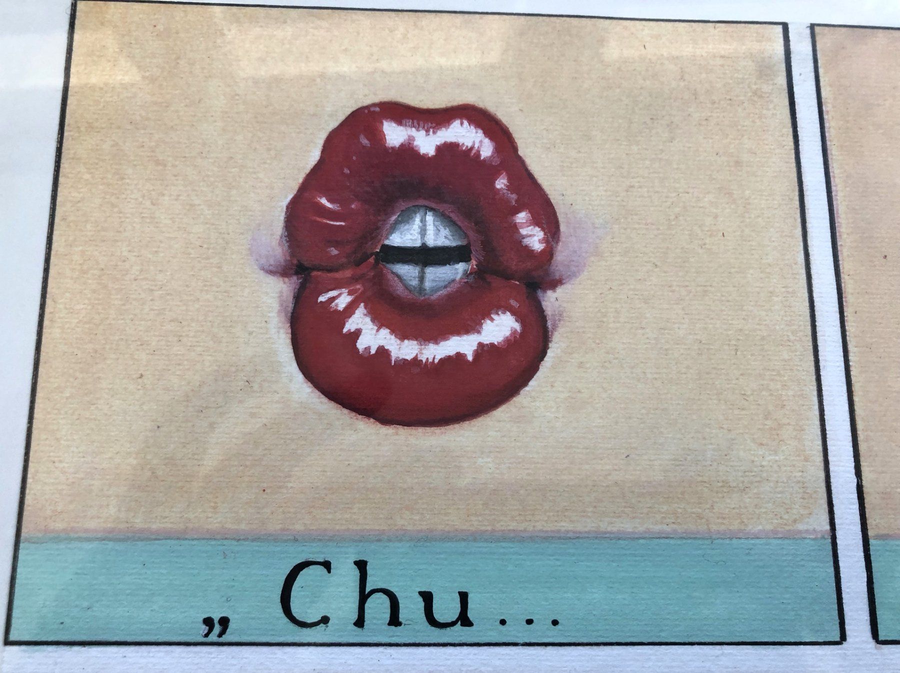 Dipinti: Pop Art - Bild - "Chuchichäschtli!" - Aquarell – Usato da Schaffhausen venduto da durruti 2