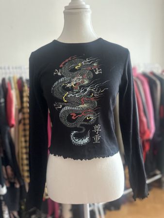 Shirt mit asiatischem Drachen