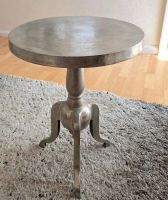 Beistelltisch Metall silber Vintage-Look Schubiger Möbel
