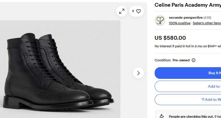 Celine Damenschuhe: Céline  Boots / bottes 40,5 – Gebraucht aus Collonges von Auganien 1