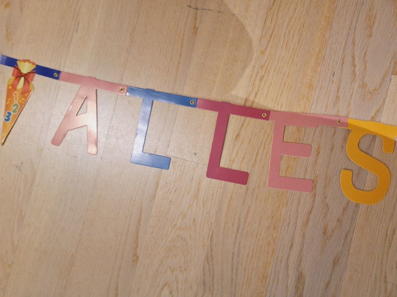 Alle Dekorationen: 2 Stück Girlanden "Schulanfang" & "ABC" – Gebraucht aus Oberkulm von kar_jgx9 3