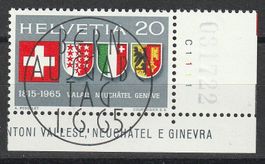 1965 Sondermarke 150 J. Eidgenossenschaft  ET - Vollstempel