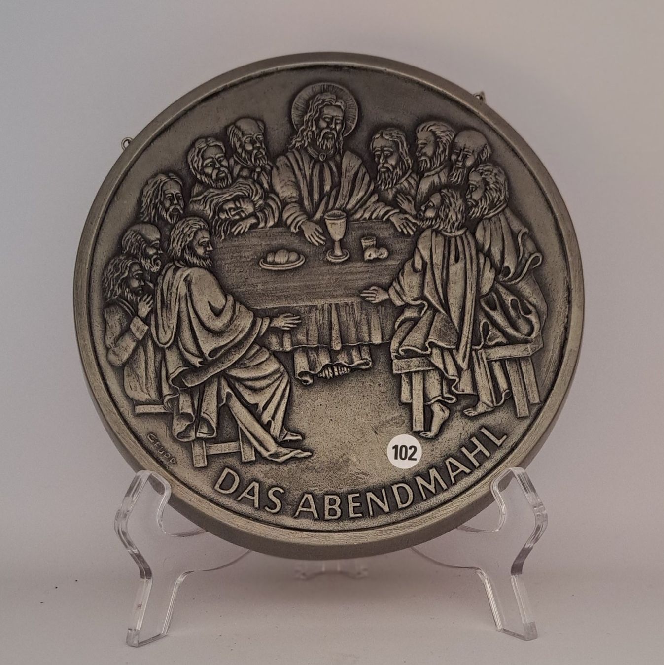 Piatti: Zinn-Reliefs "Neues Testament" 8 herrliche Teller – Nuovo (secondo la descrizione) da Sta. Maria V. M. venduto da saira2017 2