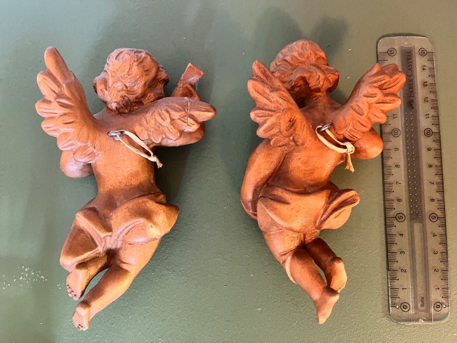 Statuette: 2 anges produit à Oberammergau vers 1960 – Usato da Plan-les-Ouates venduto da babsbonplan 1