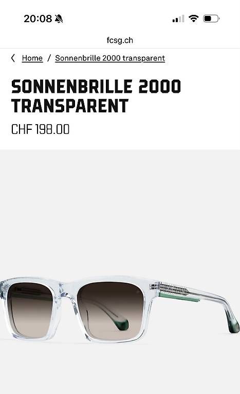 Lunettes & Verres: Sonnenbrille 2000 FCSG – D'occasion à Abtwil SG par Wyss4 1