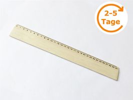 Lineal, Holz, 300 mm, Buche