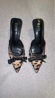 RAID Leopardenmuster Mules / Kitten Heels 🐆