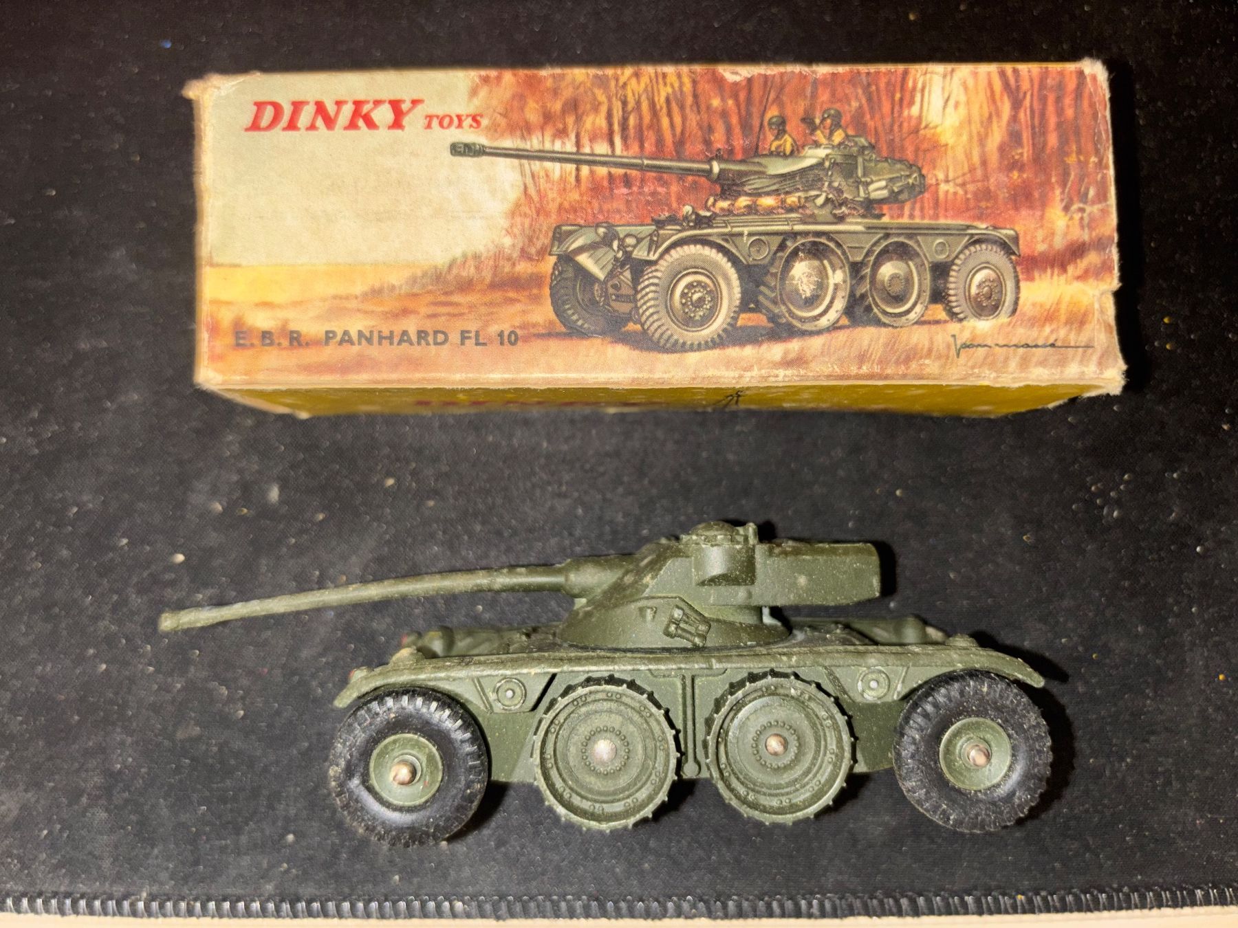 Dinky Toys Modellini d'auto: Dinky Toys E.B.R. Panhard FL 10 Militaire Réf. 827 - OVP – Usato da Genève venduto da ele_bf9g