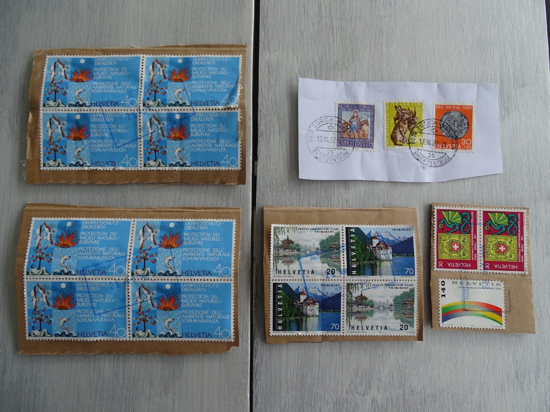 Tutti i francobolli: Briefmarken Schweiz  1964 - 2000 – Usato da Obergerlafingen venduto da S-T-S