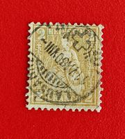 SITZENDE HELVETIA 37 VOLLSTEMPEL LAUSANNE 1880