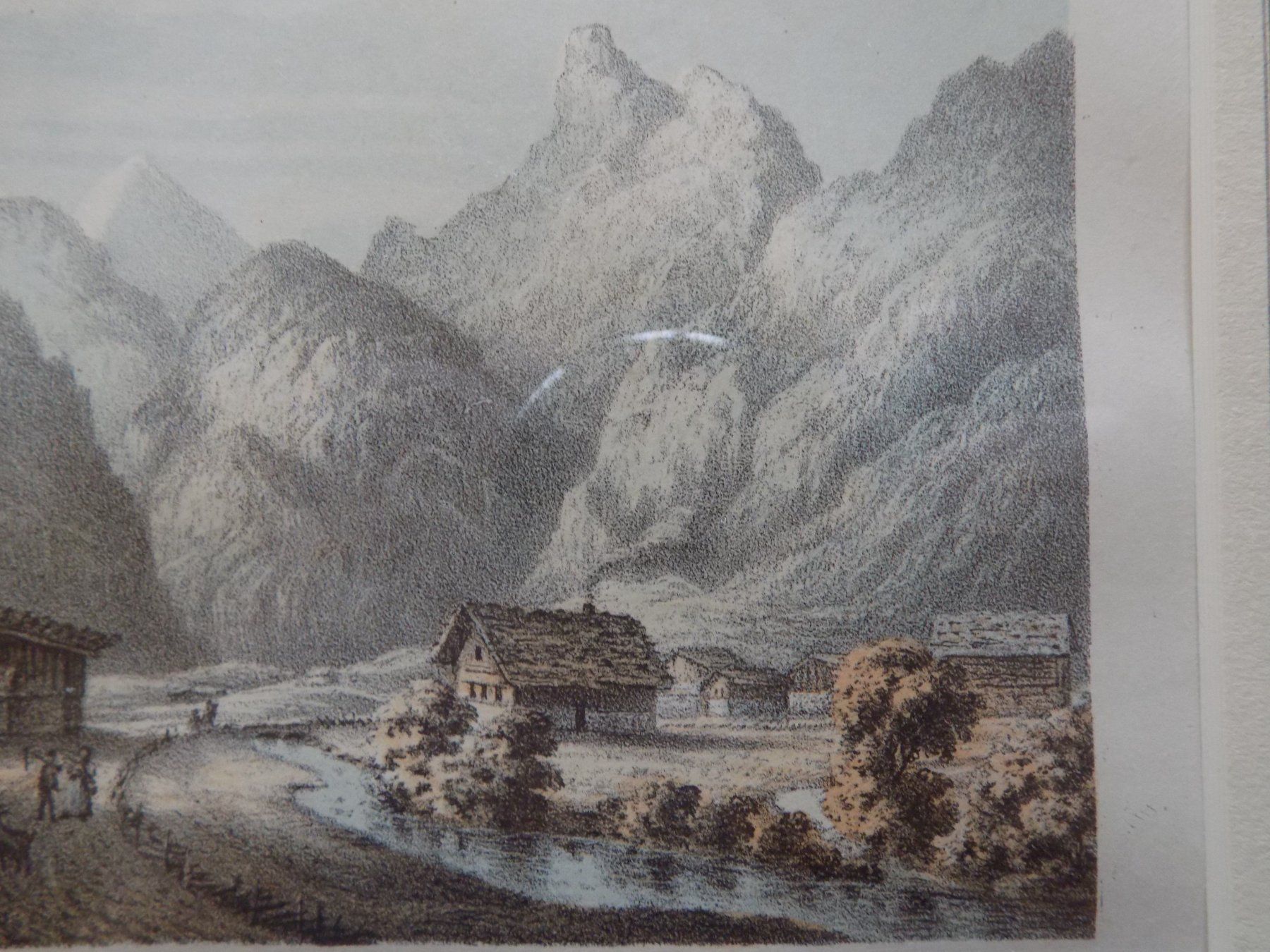 Gravures: Kandersteg Rahmen über Eck vergoldet – D'occasion à Risch par Rischli15 6