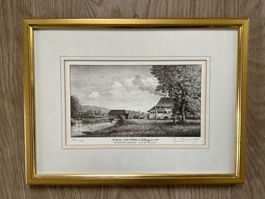 Lithographie Paul Wyss 36 x 27 cm