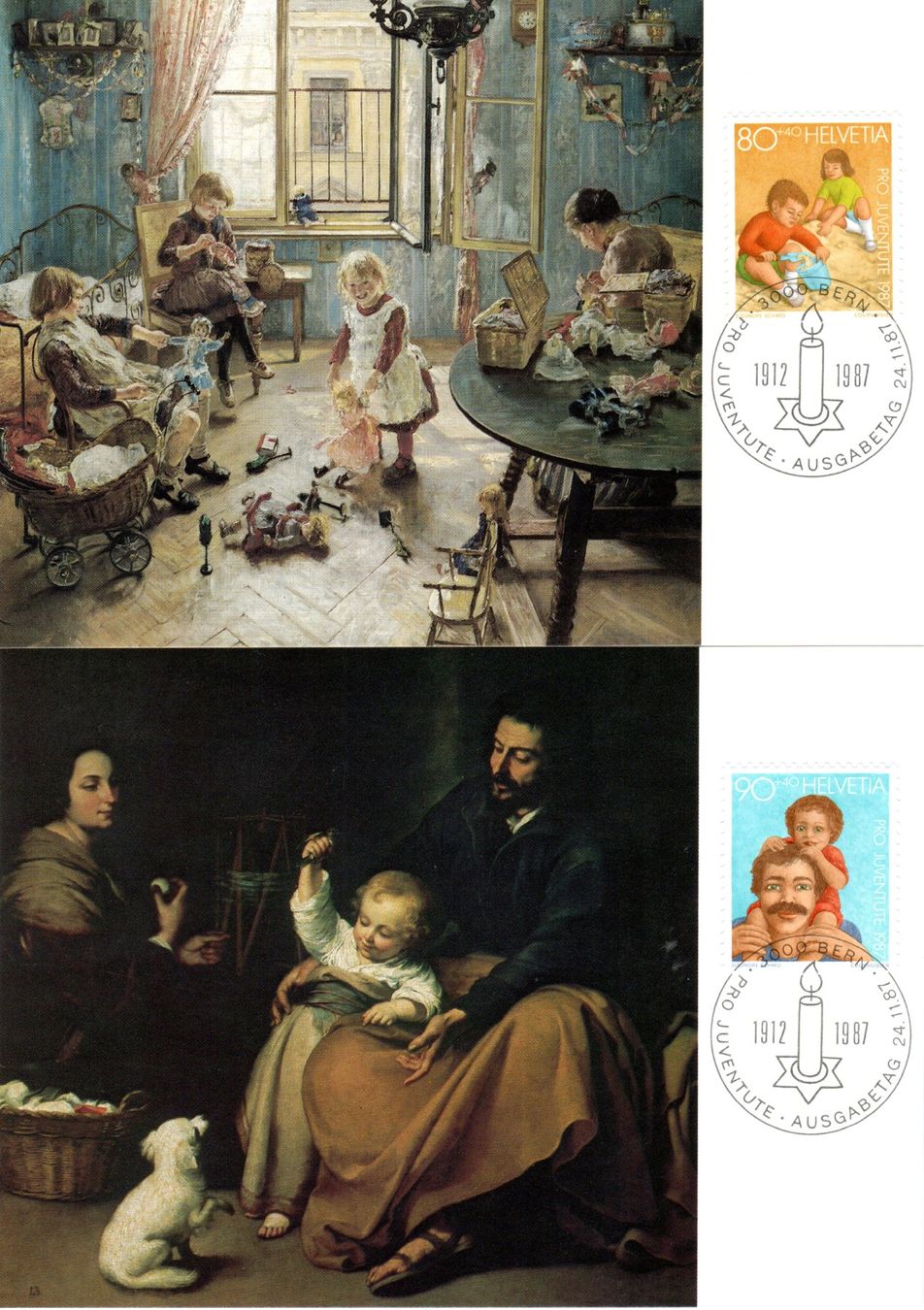 Tutti i francobolli: PJ 1987 FDC 5 Maximum-Karten LP – Usato da Stein am Rhein venduto da Huehnerhund 1