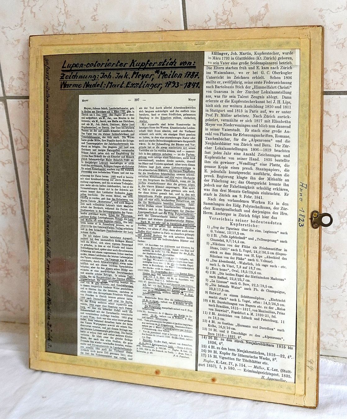 Incisioni: Meilen Kupferstich von Jacob Meyer 1787 – Usato da Baar venduto da 2cvbaar 4