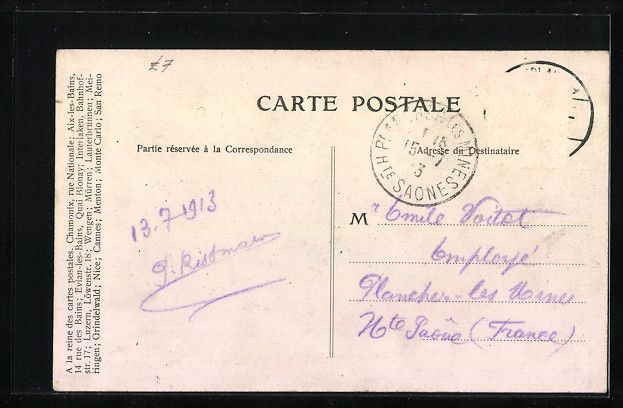 Cartoline postali: Interlaken, Marktgasse mit Drogerie und  – Usato da Berlin venduto da bartko-reher 1