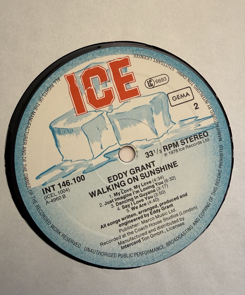 Dischi in vinile: Eddy Grant - Walking on Sunshine Reggae LP, Schallplatte – Usato da Goldach venduto da Messerguru 5