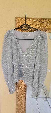 Top Zara mit Paillettes
