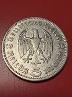 Rare German 5 Reichsmark coin, 1936 A