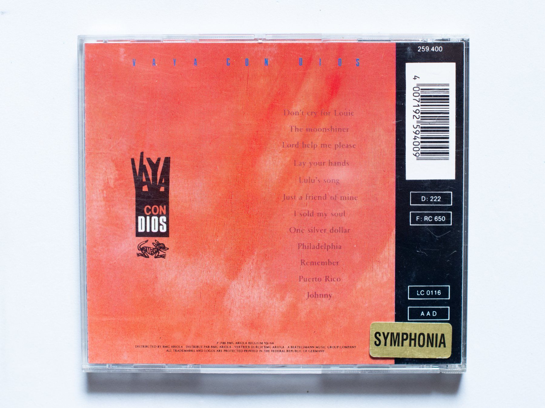CD: Vaya Con Dios - Vaya Con Dios – Usato da Belmont-sur-Yverdon venduto da ag97 2