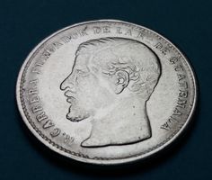 Guatemala 1867 Un Peso -Carrera Fundador