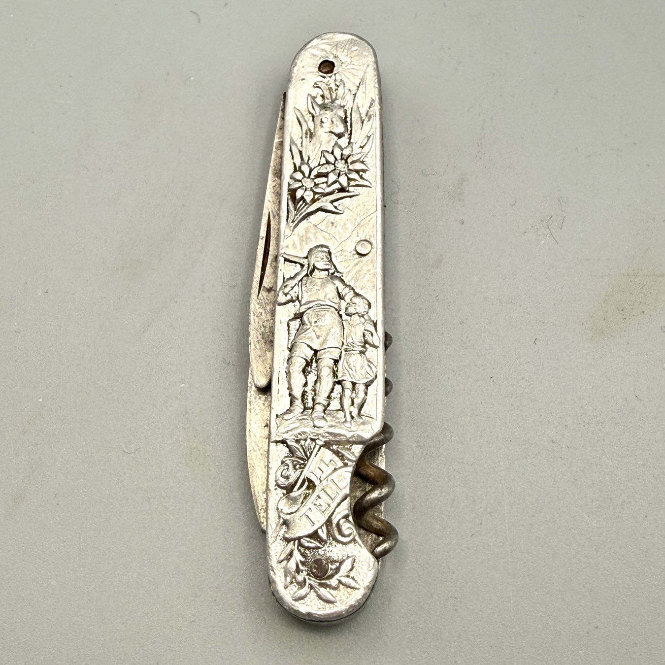 Coltelli tascabile: Antikes Alusackmesser Schloss Thun (F.Schoder Thun) – Usato da Ueberstorf venduto da Brocandi 1