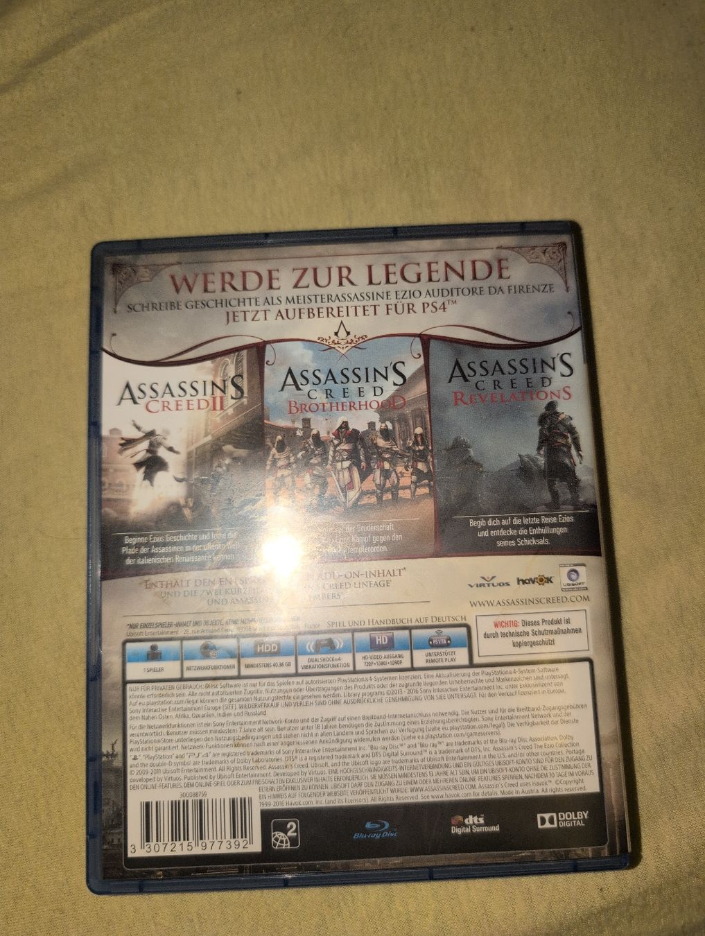 Sony Spiele: PS4 AC The Ezio Collection – Gebraucht aus Derendingen von BourbonCH 1