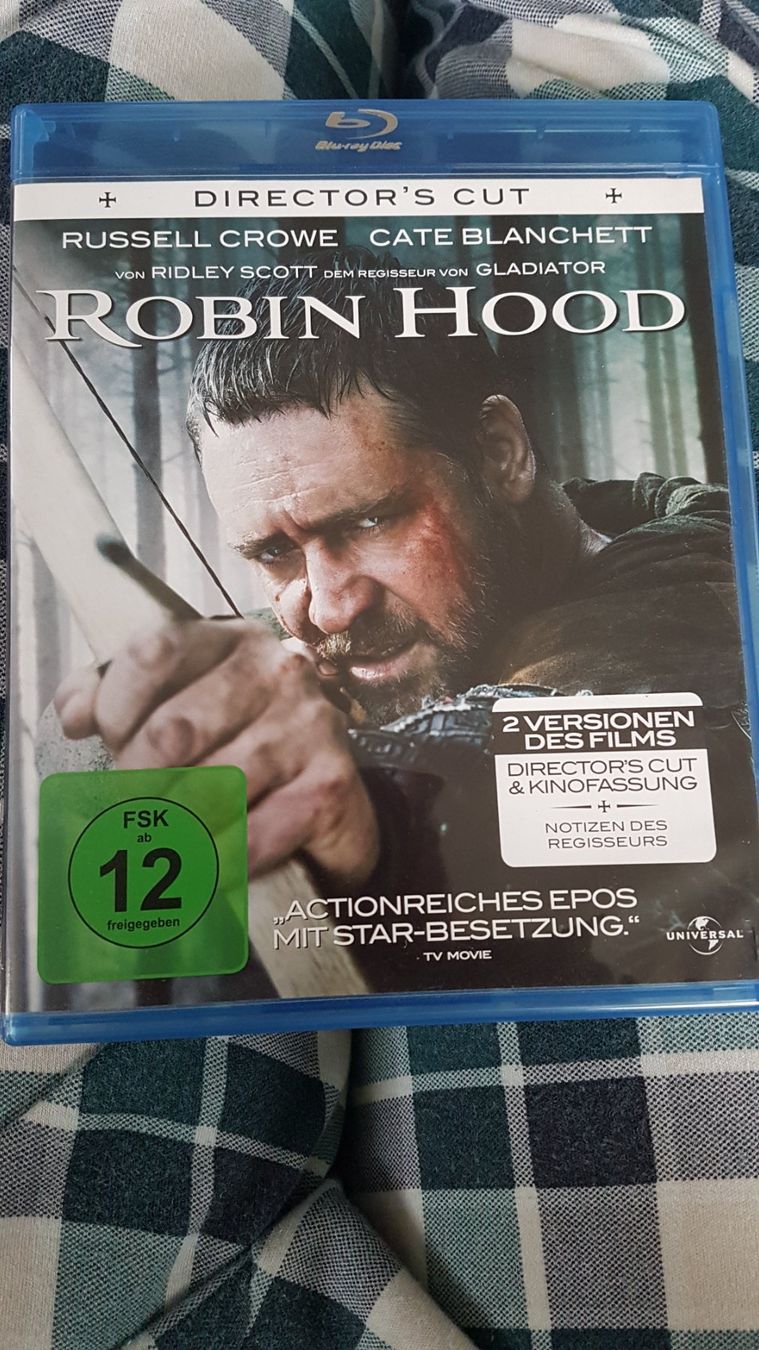 Tutti i DVDs: Blue-ray "Robin Hood" von Ridley Scott – Usato da Buttisholz venduto da Simone_n