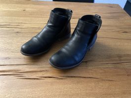 Damen Lederstiefelette