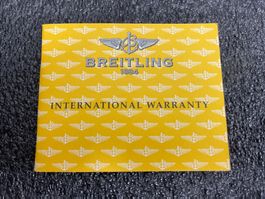 Breitling Chronomat Warranty Manual 1999