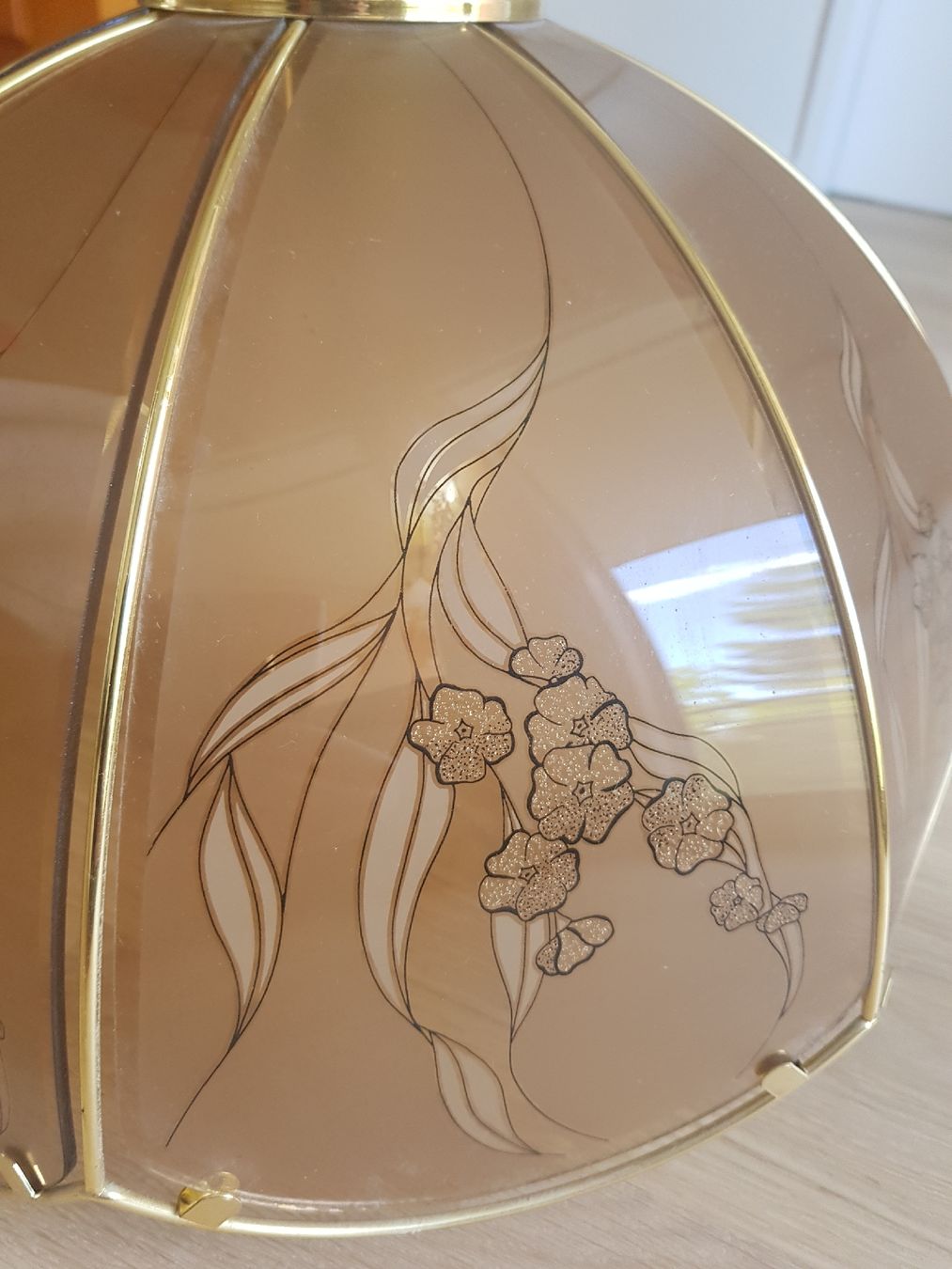 Lampade: Art-Deco-Lampe mit Blumenmuster – Usato da Adliswil venduto da Barbieworld 1