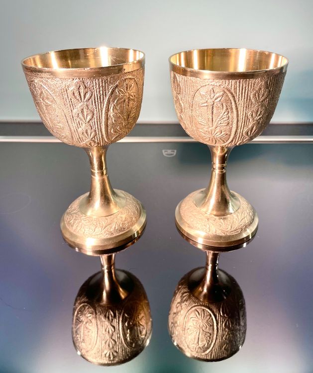 Vintage Messingbecher – Glatte Oberfläche, 400 Ml, Goldfarben – Perfekt Für Bar, Küche & Geschenke