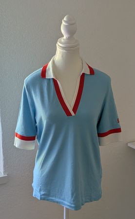 Polo Shirt, hellblau-rot-weiss,Bogner