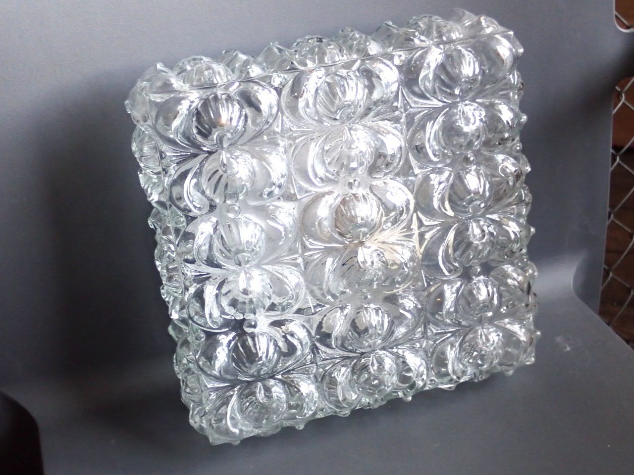 Lampadari & plafoniere: Lampe Deckenleuchte Glas Eisglas Vintage – Usato da Wil SG venduto da BrocknRoll