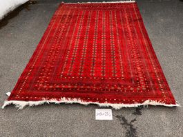 Grosser Orientteppich Afghan – Rot – 343 × 236 cm