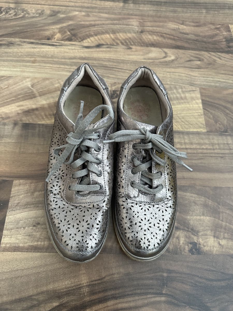 Scarpe da donna: goSoft Sommerschuhe, Gr. 39, silber-braun – Usato da Emmen venduto da moodle13