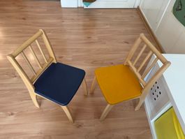 2 sehr stabile Kinderstühle "Bambino Eco" von Geuther