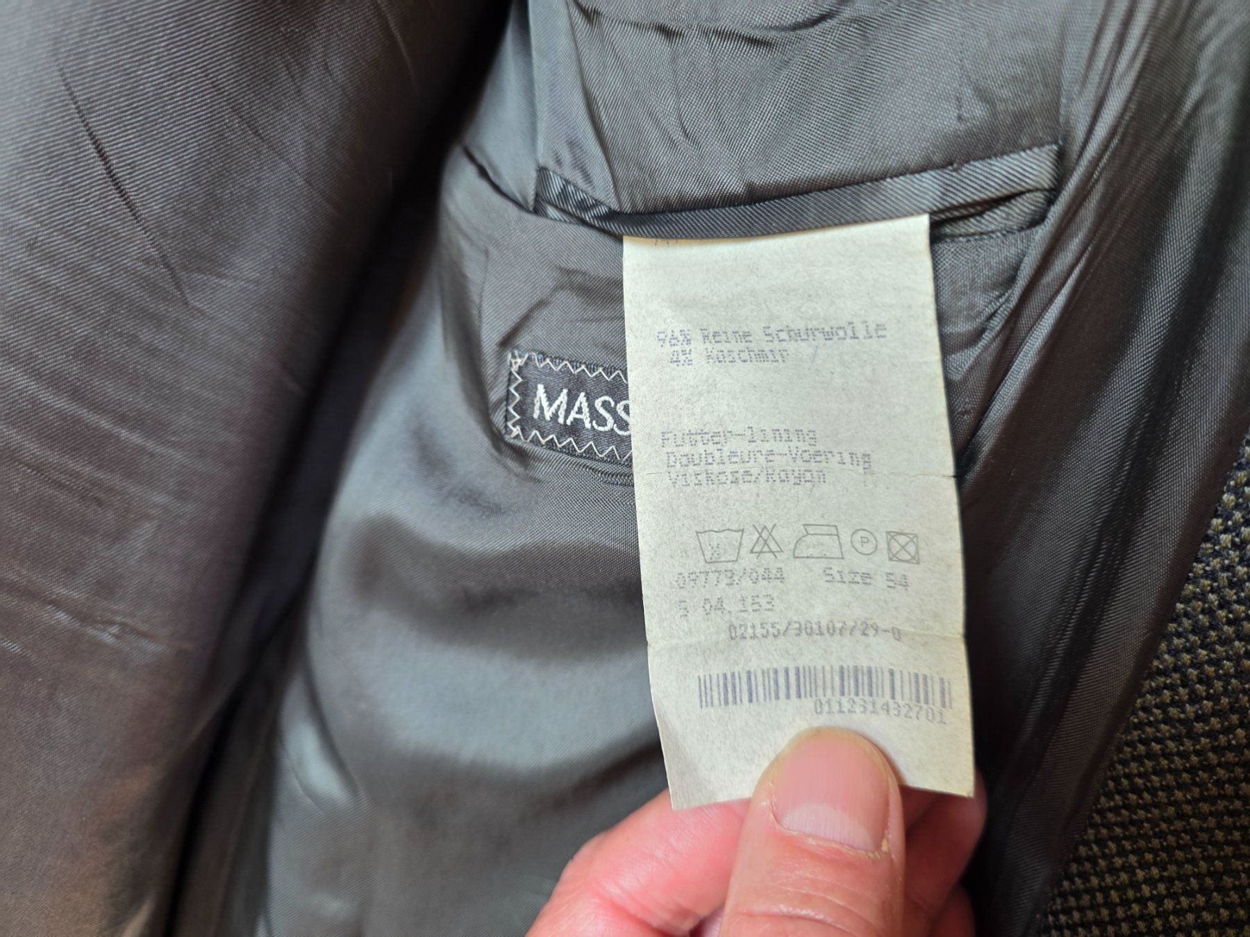 Massimo Dutti Giacche: Massimo Datti Herren Blazer Sakko Grösse 54 olive – Usato da Walterswil BE venduto da Lonitti 3