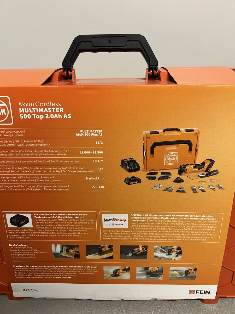 Fein Alle Werkzeuge: Fein 500 MultiMaster – Neu und originalverpackt aus Holziken von 181281 8
