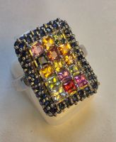 Ring Saphir Multicolor 52 neu